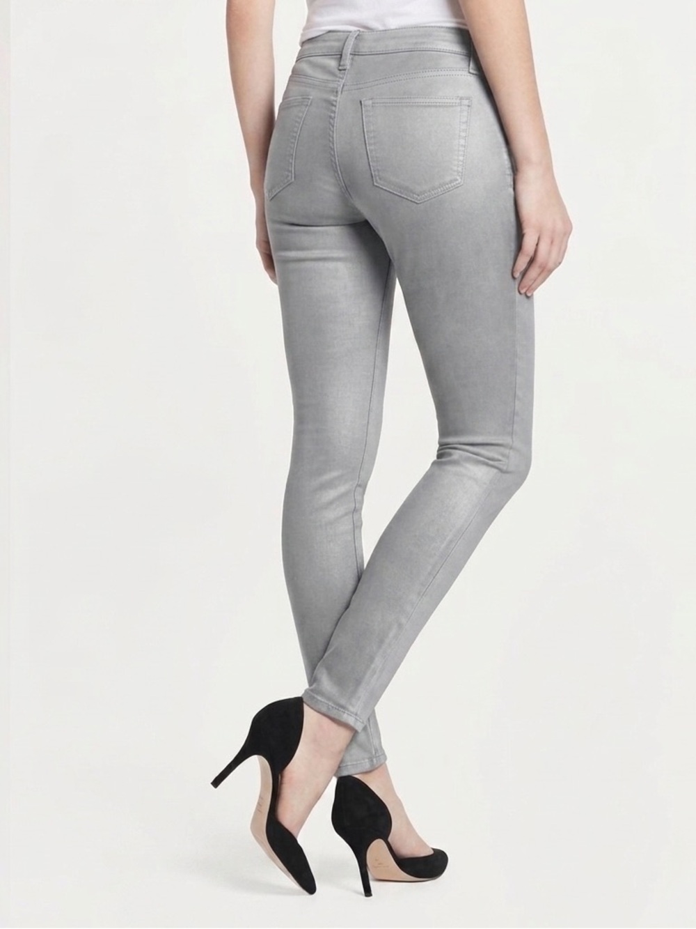 AG Adriano Goldschmied Silver Metallic jeans | Extreme Skinny | Size 30 regular